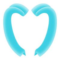 Silicone Ear Hooks, SABTEEN Anti-Slip Ear Protector Mouth Face cover Extension Hook Relieve Ear Pain Fits for Most Types of Masks (1 Pair, Blue)