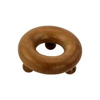 SUPVOX Wooden Acupressure Massager Traditional Thai Massage Round Acupressure Point Roller for Body Foot Hand Neck Back Massage