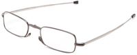 Foster Grant Men's Gideon Rectangular Reading Glasses, Black, 48 mm 1.5