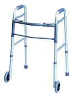 Lumex ColorSelect Adult Walker with 5" Wheels, Silver, 716270A-1