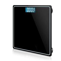 CHENNAO Ultra Slim Skidproof Digital Body Weight Bathroom Scale-Toughened Glass, Electronic Scale with Step-On Technology, 180kg Capacity, LCD Backlight Display, Easy to Read,Suitable for Families,Off