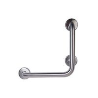 CSI Bathware BAR-VL16-TW-125-SA Series L-shaped Vertical Angle Bathroon Safety Bar, Satin Stainless