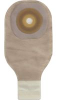 Hollister Premier One-Piece Drainable Pouch with Pre-Cut Flat Flextend Skin Barrier, One Sided ComfortWear Panel, Lock N Roll Microseal Closure and Tape Border 1" Stoma Opening (Box of 10 Each)