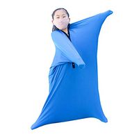 Movement Sensory Body Sock - for Autistic Children Calming,Deep Pressure Stimulation with Sensory Processing Disorders, Autism and ADHD (Blue, Large 56"x27")