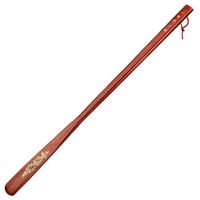 Linshing Long Handle Solid Wooden Shoe Horn Kalzer Authentic Red Rope Hand-Painted Five Round Scallops (F)