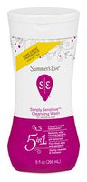 Summer's Eve Cleansing Wash | Simply Sensitive | 9 Ounce | Pack of 12 | pH-Balanced, Dermatologist & Gynecologist Tested
