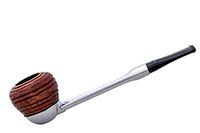 FALCON Standard Pipe: Straight stem with 2017 Collection Carved Apple Bowl (UK)
