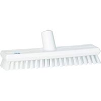 Vikan 70415 Stiff Bristle Deck Scrub, 10-3/4" Polyester, White