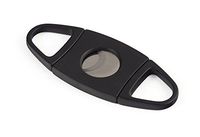 Orleans Group Plastic Double Blade Stainless Steel Cigar Cutter, 50 Ring Gauge, Black