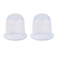 LAAT 2PCS Creative Cupping Therapy Vacuum Cups Anti-cellulite Cupping Silicone Massage Cupping Full Neck Face Body Massage for Relax Muscles (White)