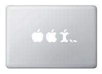 Yadda-Yadda Design Co. Apple Evolution - MacBook Decal (White)