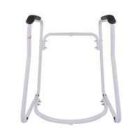 Mocor Toilet Safety Frame,Bathroom Safety Rail,Elderly Disabled Accessible Toilets and Assist Handrail Grab Bar for Seniors (PU Handle)