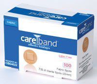 CBD4022 Bandage Careband Wound LF Sterile Fabric 7/8" Spot 100 Per Box Part No. CBD4022 by- Aso Corporation