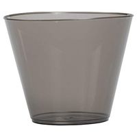 JAM PAPER Plastic Glasses Party Pack - 9 oz Tumblers - Black - 72 Hard Plastic Cups/Pack