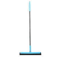 LVH Shower Squeegee Floor Adjustable Professional Water Squeegee Foam with Handle for Garage Tile Shower Hair Floor Wiper Cleaning Tool (Blue)