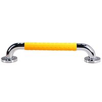 Armrest Wc Toilet Bowl Support Frame Stainless Steel Armrest Non-Slip Armrest Elderly Railing Bathroom Take A Shower Armrest Disabled Pregnant Woman Armrest Yellow 38-68cm,48CM