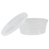 TRiPAK TD40008 Plastic Deli Container with Lid, 8 oz. (Pack of 240)