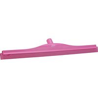 Vikan 77141 Rubber Polypropylene Frame Double Blade Squeegee, 24", Pink