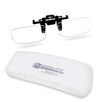 ClipOn Computer Reading Lens For Bifocal Age Desktop PC Users: New Half Clip Design® is Lighter weight ClipOn/FlipUp; Clip Magnification STOPS Headaches and Eyestrain; Anti-glare Blue Blocker Coating.