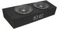 Compatible with Ford Mustang 94-12 Convertible Dual 10" Kicker C10 Subwoofer Sub Box Enclosure 600 Watts Peak