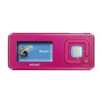 SanDisk Sansa c250 - Digital player / radio - flash 2 GB - WMA, MP3 - pink