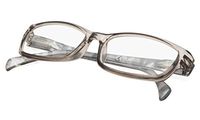 Stylish Ladies Reading Glasses with Spring Hinge - Pattern Design Readers for Women Grey Frame +3.5