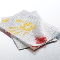 GRAHAM PROFESSIONAL PLASBAK TISSUE/POLYBACK TOWELS 2 Ply Towels, Tiny Tracks, 13½" x 18", , 500/cs