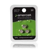 Enercell 377 1.55V/24mAh Silver-Oxide Button Cells (3-Pack)
