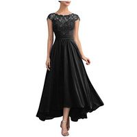 Kininana Women Elegant Floral Lace Patchwork Pleated Chiffon Party Long Full Dress Sweet Pure Sleeveless Slim Swing Dress