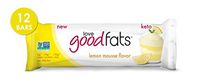 Love Good Fats - Lemon Mousse Keto Bars - Keto Friendly Protein Bars with Natural Ingredients - Gluten-Free, Low Carb Ketogenic Bar with 9g of Protein and Coconut Oil - 1.32 oz Bars (12 Count)