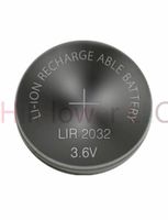 Hillflower 20 Piece LIR2032 2032 CR2032 LM2032 BR2032 Rechargeable Bulk 3.6V Lithium Battery