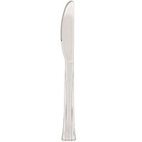 Lillian Tablesettings 48 Count Premium Plastic Knife, Clear