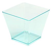 Fineline Settings 10-Piece Tiny Temptations Cube Bowl, 2-Ounce, Green
