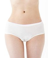 OYOYO Period Panties Disposable Menstrual Underwear with Built-in Pad by PantiePads (White, one Size)