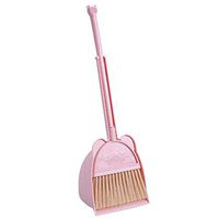 WEIFAN CAI- Child Mini Dustpan and Brush Sets Soft Health No Smell (Color:Pink, Size:51X16cm)