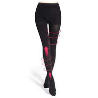 Compression Pantyhose for Women and Men 20-30 mmHg Compression Tights Closed Toe - Firm Support Gradient Compression - Treatment for Varicose Veins, Swelling, Edema (Black, XX-Large)