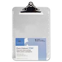 Business Source Spring Clip Plastic Clipboard