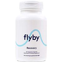 Flyby Hangover Cure & Prevention Pills (90 Capsules) - Dihydromyricetin (DHM), Chlorophyll, Prickly Pear, N-Acetyl-Cysteine & Milk Thistle for Morning After Alcohol Recovery & Aid - Certified Organic