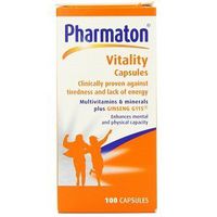 Pharmaton Vitality Capsules 100 Caps X 3 Pack