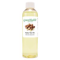 GreenHealth Kukui Nut Oil - 4 fl oz (118 ml) - Cold Pressed 100% Pure