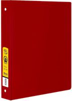 Bazic 1.5"" Red 3-Ring Binder with 2-Pockets Case Pack 12 Computer, Electronics