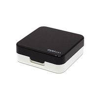 Travel Case Mini Stylish Simple Contact Lens Container Kit Set Contacts Lens Hard Case Travel Kit Mirror with Bottle with Tweezers Container Box(Black)