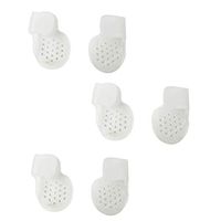 Healifty Toe Separators with Hole Bunion Spacers for Pain Relief 5Pair(White)