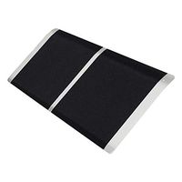 Fullwatt 12-inch Portable Threshold Ramp Wheelchair Anti-Slip Surface Aluminum Doorway Ramp for Wheelchair, 12 x 32 Inch