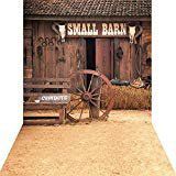 KonPon 5x10ft Silk Cloth Farm Barn Backdrop Photography Studio Props Drops Background KP-016