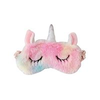 Beaupretty Unicorn Eye mask Soft Plush Eye Cover for Women Girls Kids Home Sleeping Traveling Work Naps