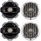 (4) Rockford Fosgate Punch PM262 6" 300 Watt Marine/Boat Speakers 2-Way 4-Ohm