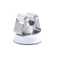 Broom Mop Holder Suction Cup Mop and Broom Holder Wall Mounted Mop Organizer Holder Brush Broom Hanger Reusable Bathroom Kitchen Storage Organizer 1PC (White)