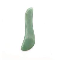 Windfulogo Gua Sha Scraping Massage Tools Guasha Board Tool S Shape Ultra Smooth Edge High Quality Handmade Green Jade Facial & Body Skin Massager for SPA Acupuncture Therapy