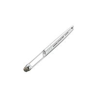 ELECOM-Japan Brand-Touch Pen Long Type Clear Window Conductive Fiber Model for Smartphone and Nintendo Switch Silver P-TPLG02SV